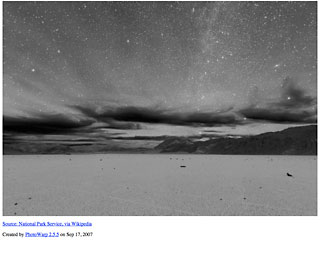 Death Valley sky